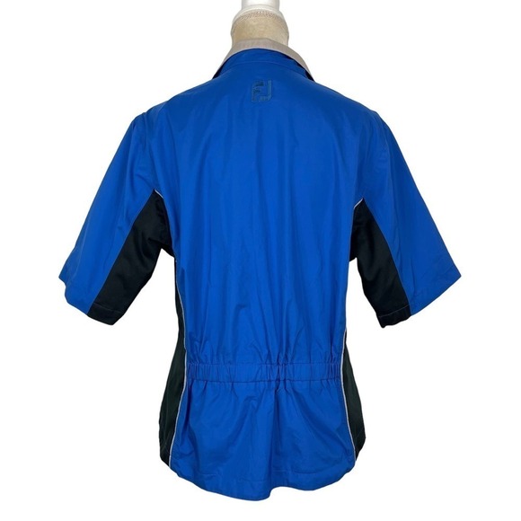 FootJoy DryJoys Short Sleeve Quarter Zip Pull Over Wind Shirt Small Outdoors - Picture 5 of 9